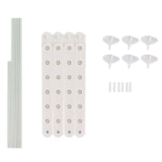 2 Plastic Balloon Column Stands with Interlocking Base - White BLOON_STAND09_SQUR3