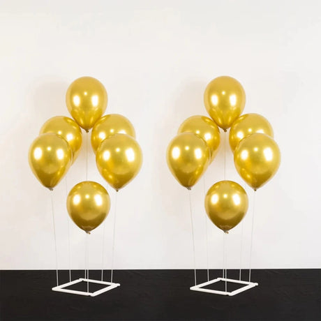 2 Plastic Balloon Column Stands with Interlocking Base - White BLOON_STAND09_SQUR3