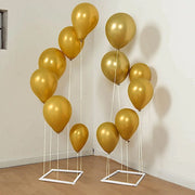 2 Plastic Balloon Column Stands with Interlocking Base - White BLOON_STAND09_SQUR3