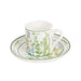 2 Porcelain Espresso Cups and Saucers with Gift Box FAV_TEA02_CUP02_GRN