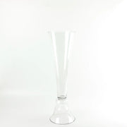 2 Reversible Glass Trumpet Vases - Clear VASE_A72_30_CLR