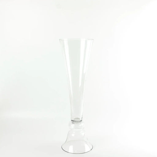 2 Reversible Glass Trumpet Vases - Clear VASE_A72_30_CLR