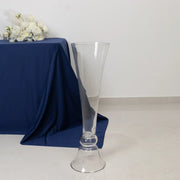 2 Reversible Glass Trumpet Vases - Clear VASE_A72_30_CLR