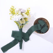 2 Rolls 1.5" x 6 yards Chiffon Ribbons with Frayed Edges