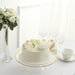 2 Round 12" Plastic Cake Stand Dessert Display Riser with Gold Rim - Clear CAKE_PLST_R012_CLGD