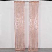 2 Sequin Photo Backdrop Curtains with Rod Pockets