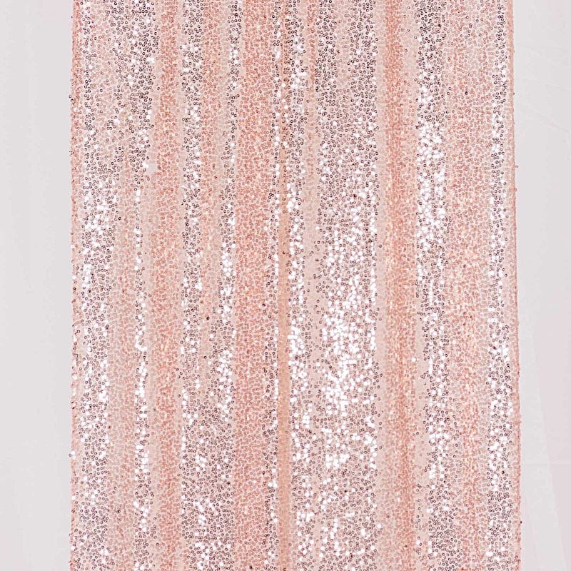 2 Sequin Photo Backdrop Curtains with Rod Pockets