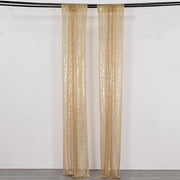2 Sequin Photo Backdrop Curtains with Rod Pockets