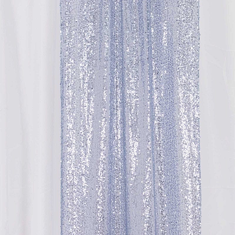 2 Sequin Photo Backdrop Curtains with Rod Pockets