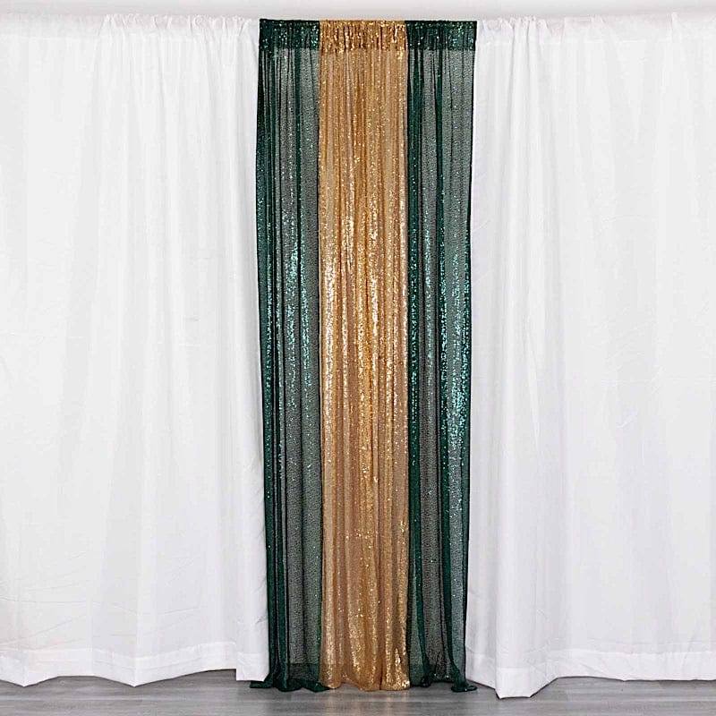 2 Sequin Photo Backdrop Curtains with Rod Pockets