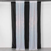 2 Sequin Photo Backdrop Curtains with Rod Pockets