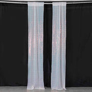2 Sequin Photo Backdrop Curtains with Rod Pockets