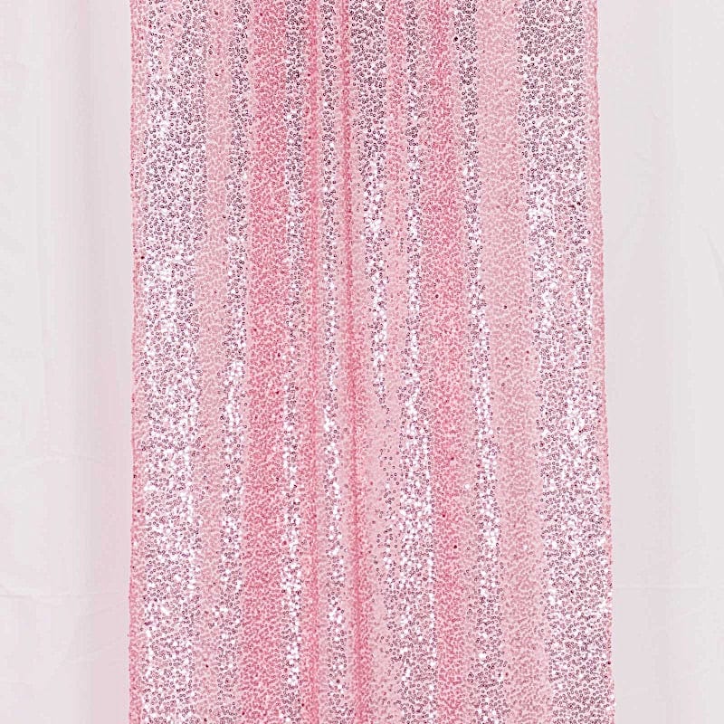 2 Sequin Photo Backdrop Curtains with Rod Pockets