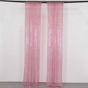 2 Sequin Photo Backdrop Curtains with Rod Pockets