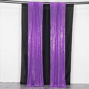 2 Sequin Photo Backdrop Curtains with Rod Pockets