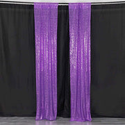 2 Sequin Photo Backdrop Curtains with Rod Pockets