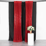 2 Sequin Photo Backdrop Curtains with Rod Pockets