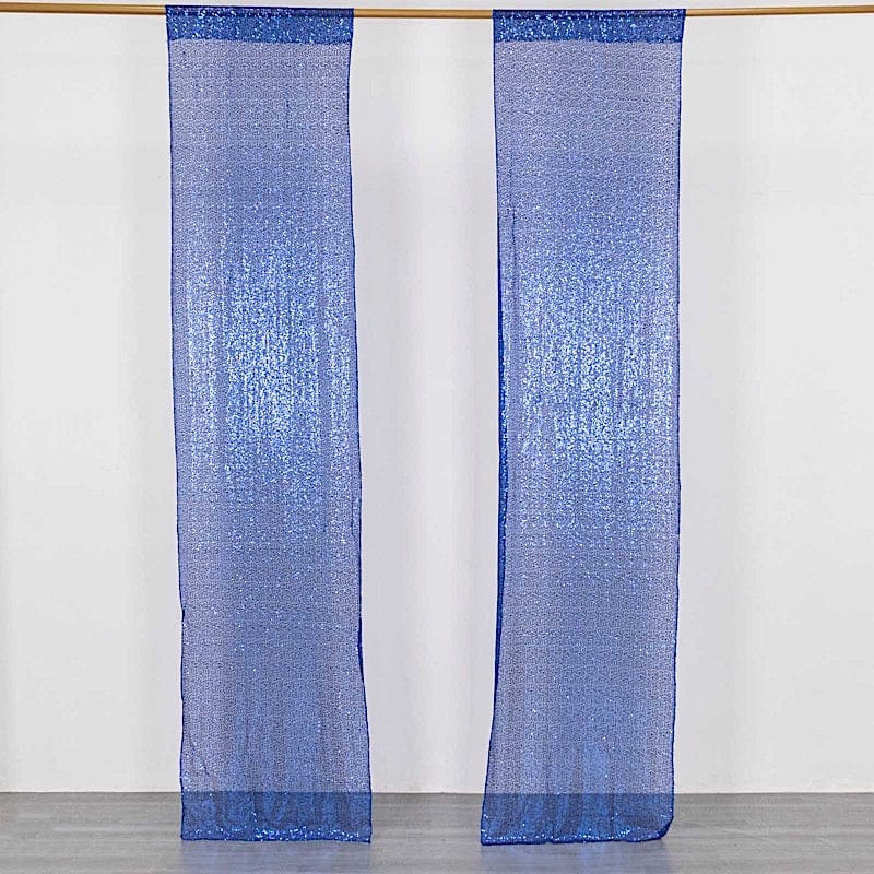 2 Sequin Photo Backdrop Curtains with Rod Pockets