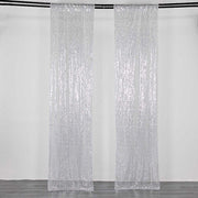 2 Sequin Photo Backdrop Curtains with Rod Pockets
