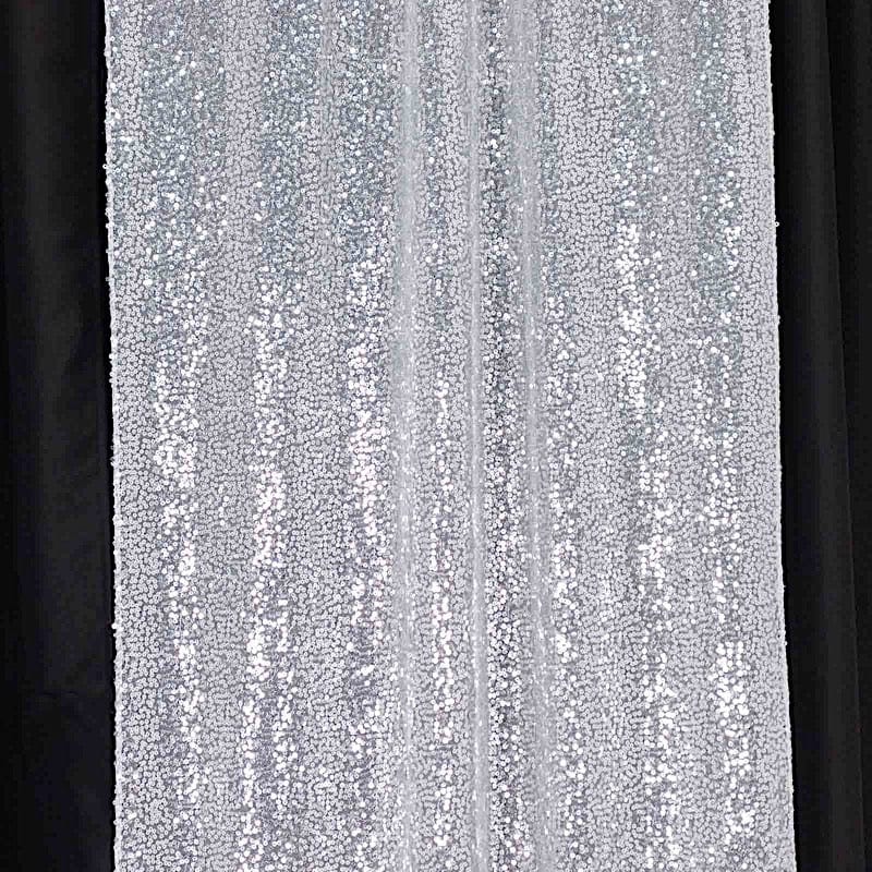 2 Sequin Photo Backdrop Curtains with Rod Pockets