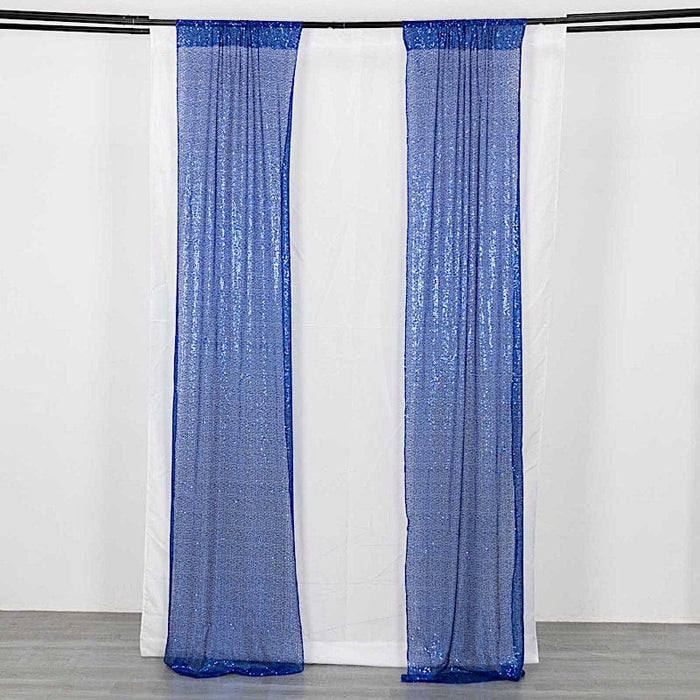 2 Sequin Photo Backdrop Curtains with Rod Pockets BKDP_02_2X8_ROY