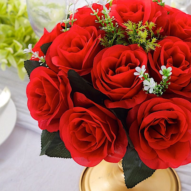 2  Silk 10" Artificial Flower Ball Bouquets for Centerpieces