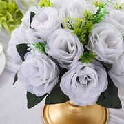 2  Silk 10" Artificial Flower Ball Bouquets for Centerpieces