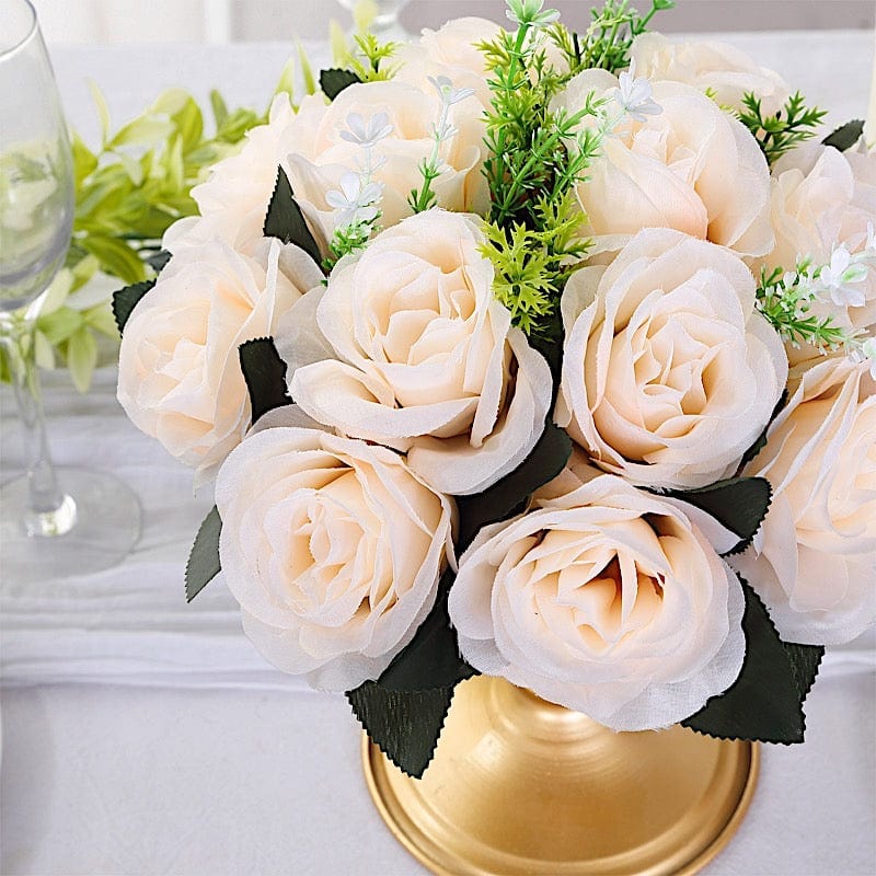 2  Silk 10" Artificial Flower Ball Bouquets for Centerpieces