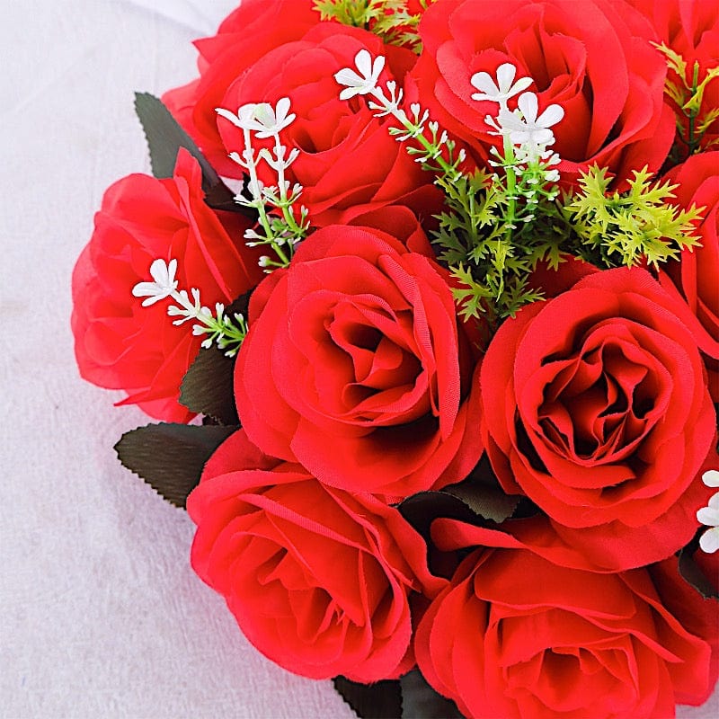 2  Silk 10" Artificial Flower Ball Bouquets for Centerpieces