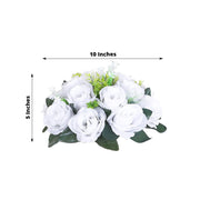 2  Silk 10" Artificial Flower Ball Bouquets for Centerpieces