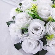 2  Silk 10" Artificial Flower Ball Bouquets for Centerpieces