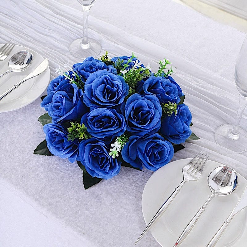 2  Silk 10" Artificial Flower Ball Bouquets for Centerpieces