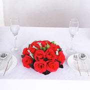 2  Silk 10" Artificial Flower Ball Bouquets for Centerpieces