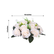 2  Silk 10" Artificial Flower Ball Bouquets for Centerpieces