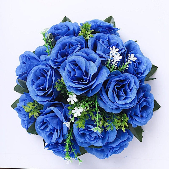 2  Silk 10" Artificial Flower Ball Bouquets for Centerpieces ARTI_BALL_RS02_10_ROY