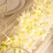 2 Silk Flower Garland Vine Light Jasmine Design
