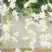 2 Silk Flower Garland Vine Light Jasmine Design