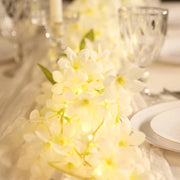 2 Silk Flower Garland Vine Light Jasmine Design