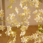 2 Silk Flower Garland Vine Light Jasmine Design