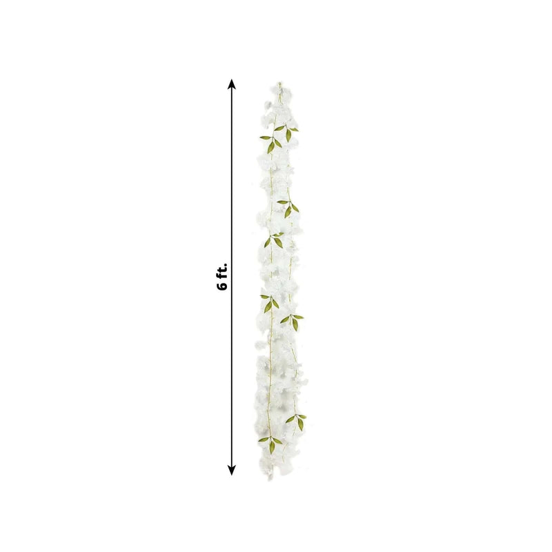 2 Silk Flower Garland Vine Light Jasmine Design