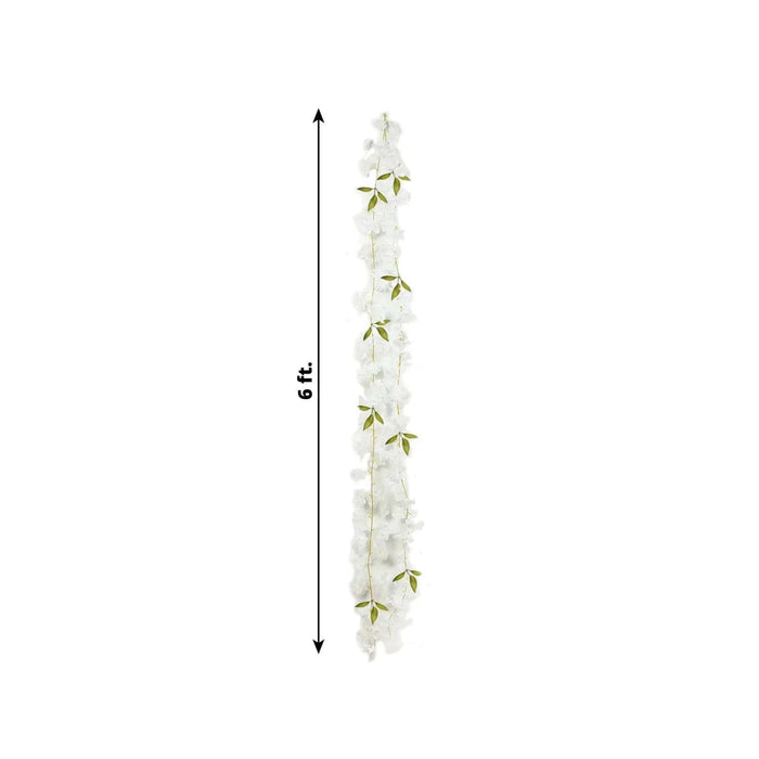 2 Silk Flower Garland Vine Light Jasmine Design