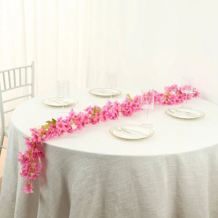2 Silk Flower Garland Vine Light Jasmine Design