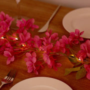 2 Silk Flower Garland Vine Light Jasmine Design