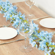 2 Silk Flower Garland Vine Light Jasmine Design