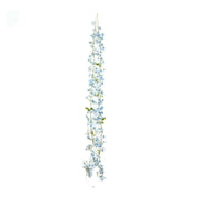 2 Silk Flower Garland Vine Light Jasmine Design LEDSTR_ARTI_012_BLUE