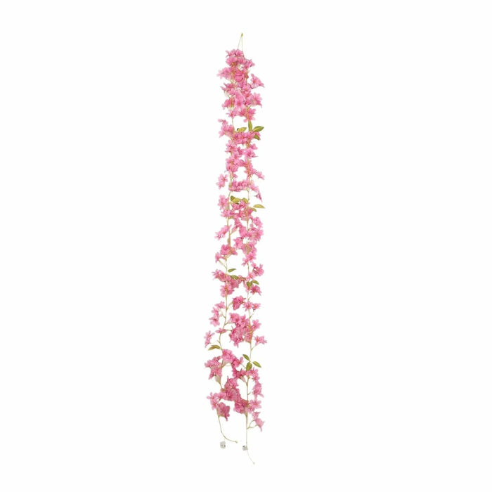 2 Silk Flower Garland Vine Light Jasmine Design LEDSTR_ARTI_012_PINK