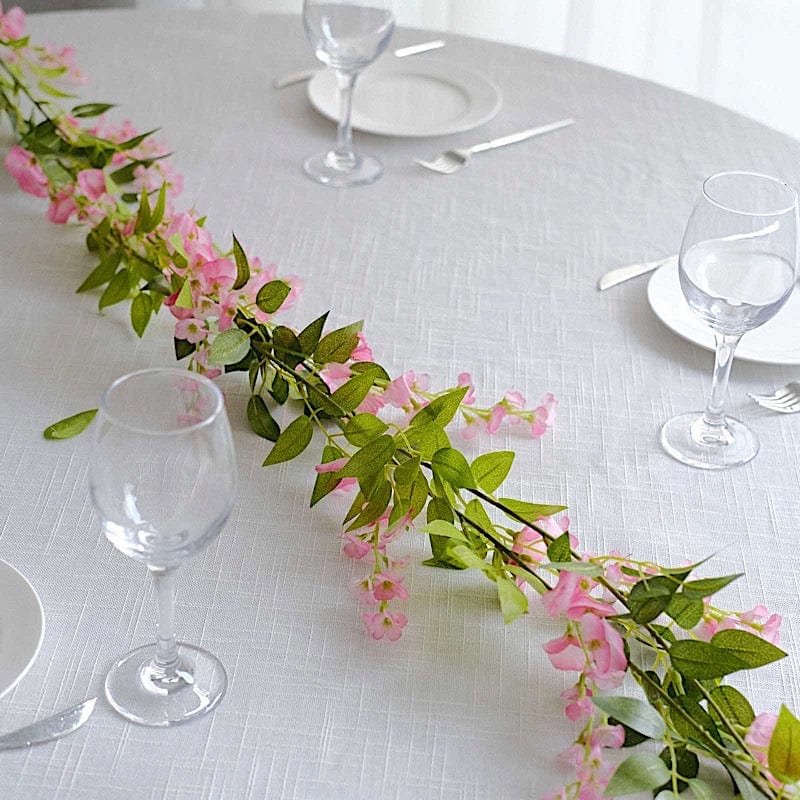 2 Silk Wisteria Flower Garland Hanging Vines