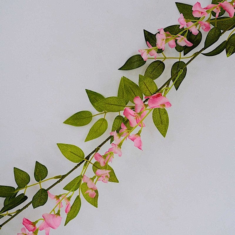 2 Silk Wisteria Flower Garland Hanging Vines