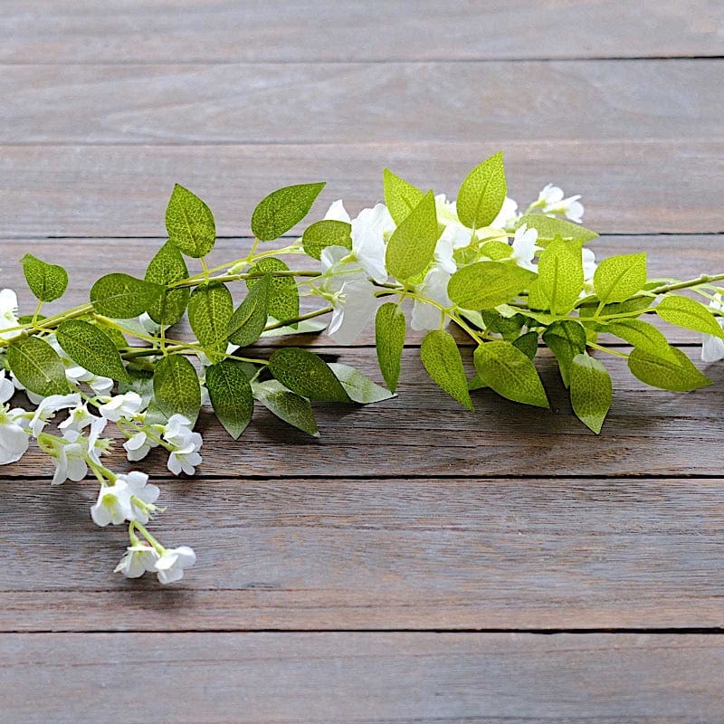 2 Silk Wisteria Flower Garland Hanging Vines