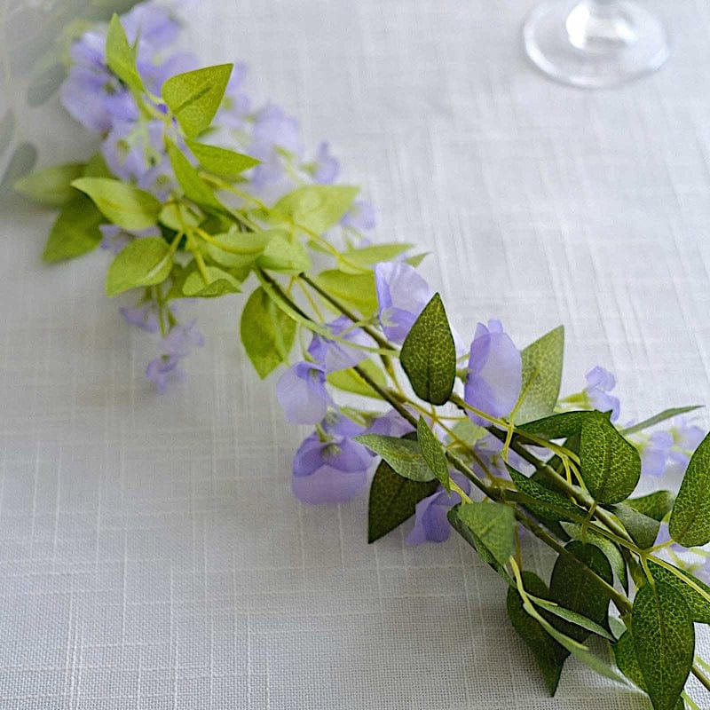 2 Silk Wisteria Flower Garland Hanging Vines